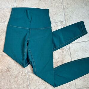 Lululemon Align 25” in forest green. Size 2